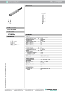 1 Sensore induttivo NJ0,8-4,5-N-Y28554