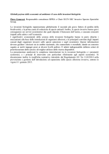 il caso delle invasioni biologiche Piero Genovesi