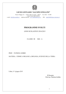 programmi svolti - Liceo classico "Jacopo Stellini"