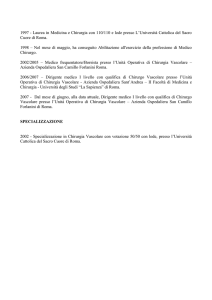 1997 - Laurea in Medicina e Chirurgia con 110/110 e lode presso L