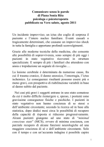 Comunicare senza le parole di Piana Sonia Rita psicologa e