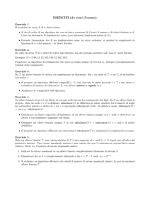 ESERCIZI (da temi d`esame)