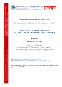 Professore Ordinario Dipartimento di Economia “Marco Biagi