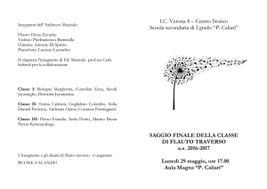 Programma saggio flauto traverso 2017