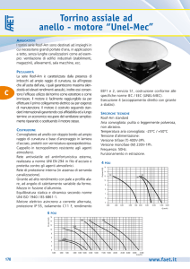 c torrino assiale ad anello - motore “Unel-mec”
