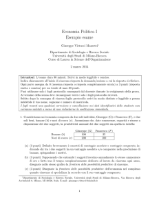 Esame Economia Politica I 20140302 - e-Learning