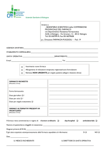 ALLA SEGRETERIA SCIENTIFICA della COMMISSIONE