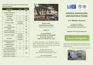 L`Esame Scintigrafico - Azienda Ospedaliero