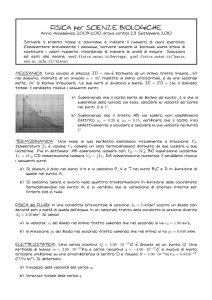 FISICA per SCIENZE BIOLOGICHE