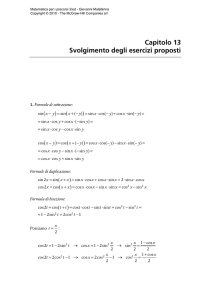 Trigonometria: definizioni, relazioni, teoremi