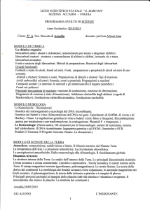 MODULO DI CHIMICA Dinamicaterrestre: GLI ALUNNI