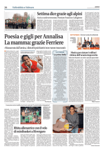 Poesia e gigli per Annalisa La mamma:grazie