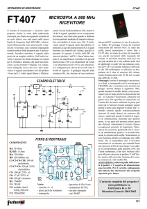 MICROSPIA A 868 MHz RICEVITORE