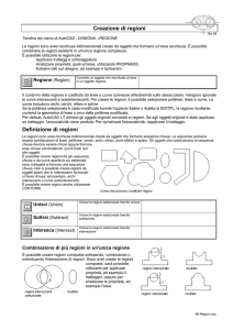 Creazione di regioni Definizione di regioni