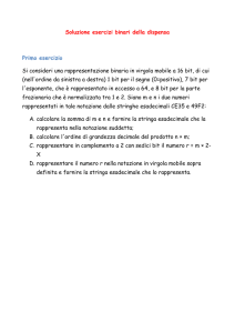 Soluzione esercizi binari della dispensa