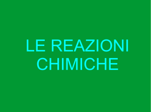 Reazioni chimiche