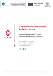 Il mercato del lavoro della white economy