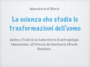 Laboratorio di storia Antropologia