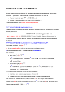 Numero reale = [+-]m*2