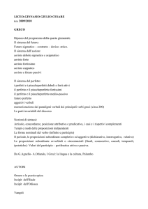 LICEO-GINNASIO GIULIO CESARE as 2009/2010 GRECO Ripasso