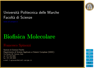 Biofisica Molecolare