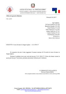 Circ. 216 - Teatro Inglese non attivato