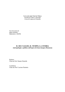IL SELVAGGIO, IL TEMPO, LA STORIA