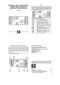 modulo tre uscite rele` three relay module module trois relais