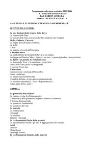 Programma svolto anno scolastico 2015