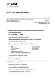 Scheda dei dati di Sicurezza