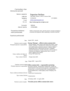 Neolaureato in Economia e Management Internazionale