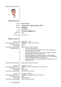Clicca qui per il Curriculum in Pdf