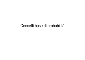 Concetti base di probabilità - Servizio di Hosting di Roma Tre