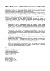 Sviluppo ed applicazione di tecnologie elettroniche per il sistema