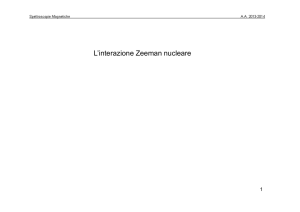 L`interazione Zeeman nucleare