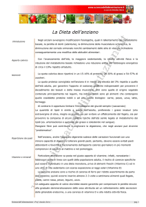 Dieta dell`anziano - Scienza dell`alimentazione di Amedeo Serra