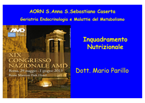 Inquadramento nutrizionale della persona con diabete