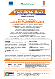 tipico a tavola: la cucina tradizionale a km 0