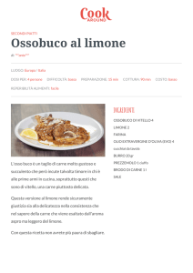 Ricetta Ossobuco al limone - Cookaround