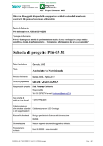 Scheda di progetto P16-03.51 - Ospedale Papa Giovanni XXIII