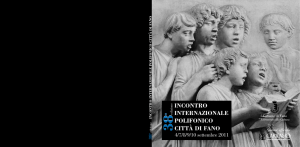 opuscolo di sala - Coro Polifonico Malatestiano