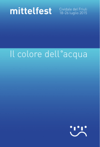Scarica il Dépliant per Il colore dell°acqua