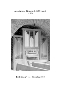 Associazione Ticinese degli Organisti ATO Bollettino n° 16