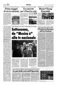sottosuono dal musica e`... alla tv
