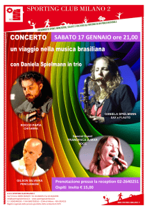 Un viaggio nella musica brasiliana: Concerto 17 gennaio 2015