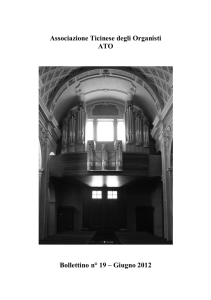 Associazione Ticinese degli Organisti ATO Bollettino n° 19 – Giugno