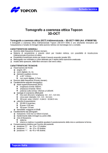 Tomografo a coerenza ottica Topcon 3D-OCT