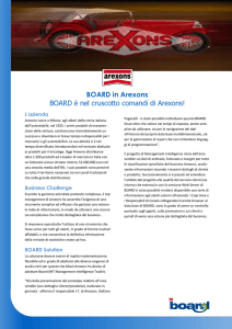 BOARD in Arexons BOARD è nel cruscotto comandi di Arexons!