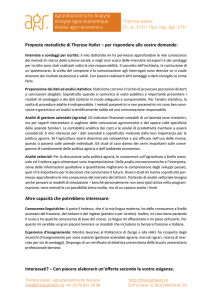 Proposte metodiche di Therese Haller – per rispondere alle vostre