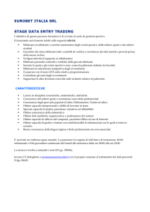 EUROBET ITALIA SRL STAGE DATA ENTRY TRADING